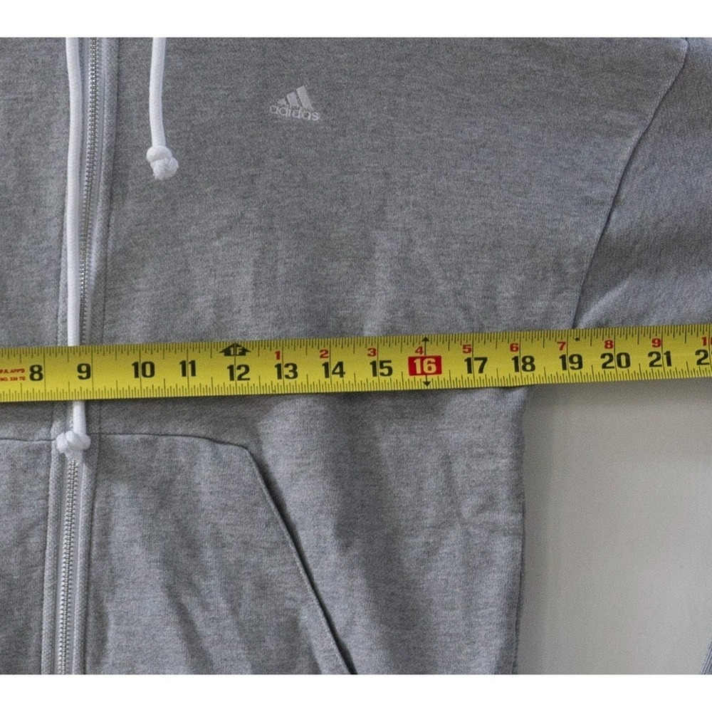Adidas Sportswear Stadium Full-Zip Hoodie Heather Grey Women's Size M - Picture 2 of 4